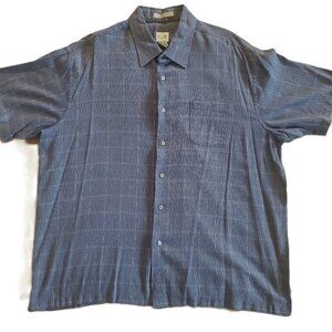 Geoffrey Beene Short Sleeve Camp Style Shirt, Men's Size XXL